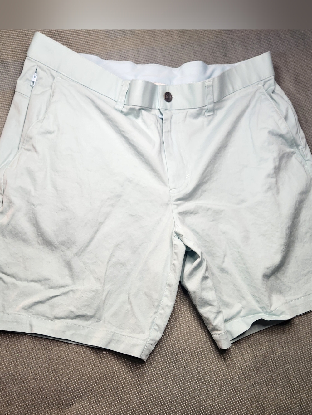 Fabletics Shorts Men's Lightweight Pale Mint Shorts - Classic Casual Sz 36 #001